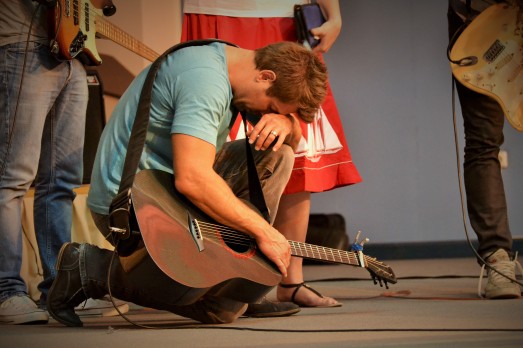 Jeremy brought to his knees over the work of God in His people.